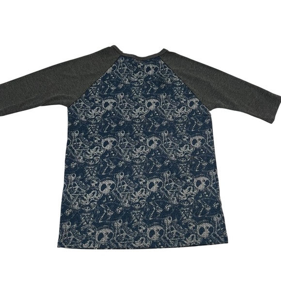 Disney x LuLaRoe Girls Raglan Tee Shirt Size 6 – Jack Skellington Nightmare - Picture 5 of 5